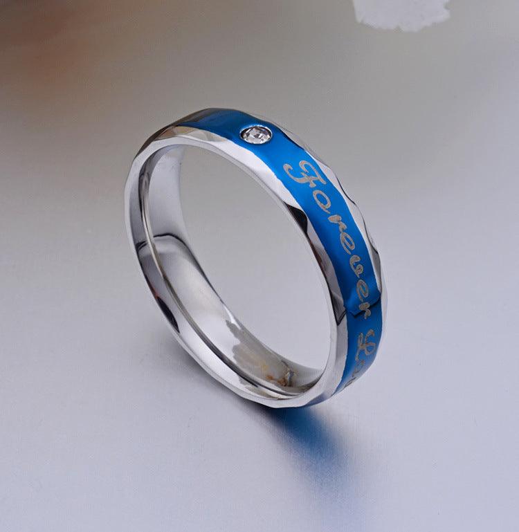Ring – Blue Forever Love Couple Stainless Steel