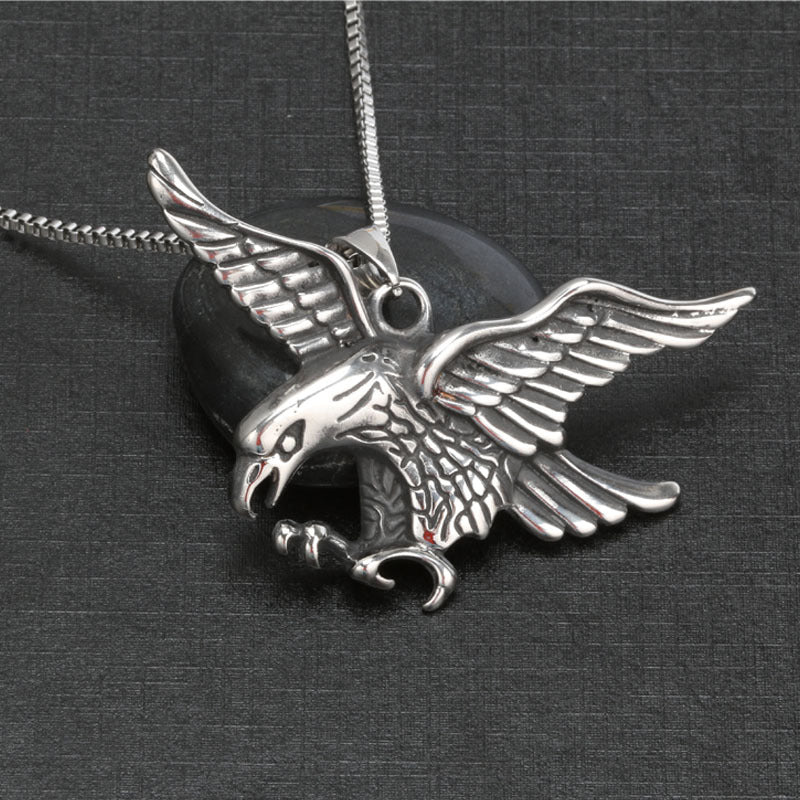 Manufacturer Wholesale Stainless Steel Eagle Pendant Necklace
