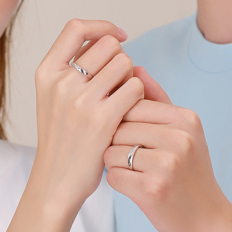 S925 Sterling Silver Couple Ring Premium Design Gift