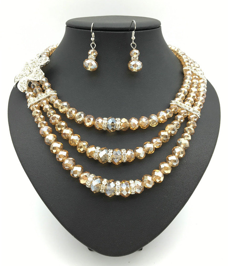 Enchanting African Gemstone Bridal Jewelry Set - Savanna Rhythms