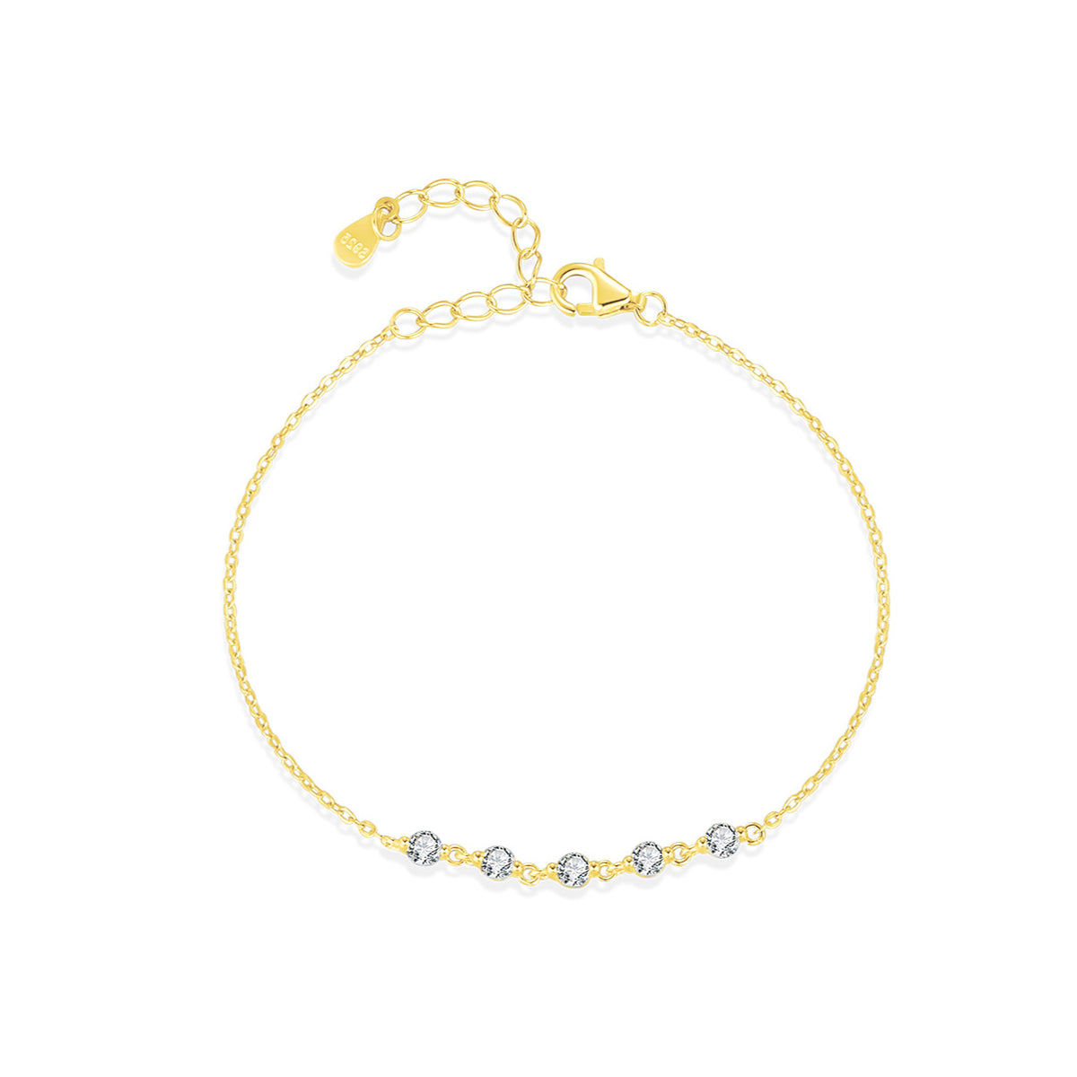 Planderful Everyday Genie Bracelet – Elegant Sterling Silver with Flash Zircon