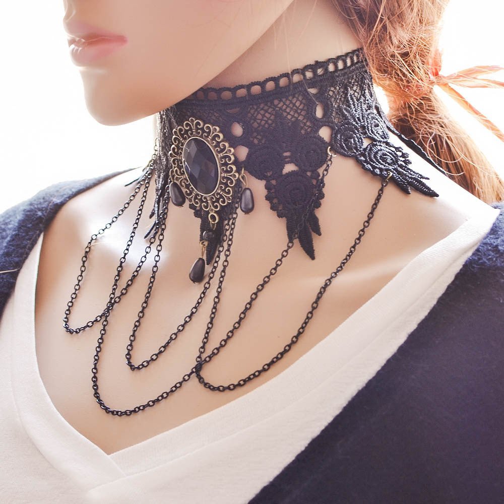 Stylish Retro Gothic Tassel Necklace for Women