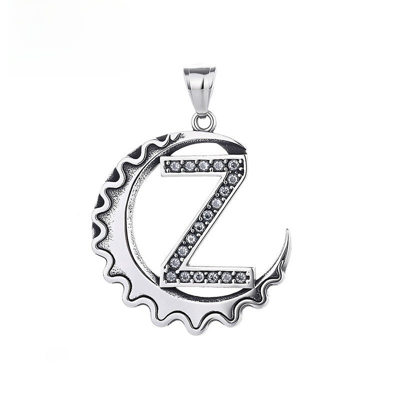 Letter Diy Stainless Steel Pendant Necklace