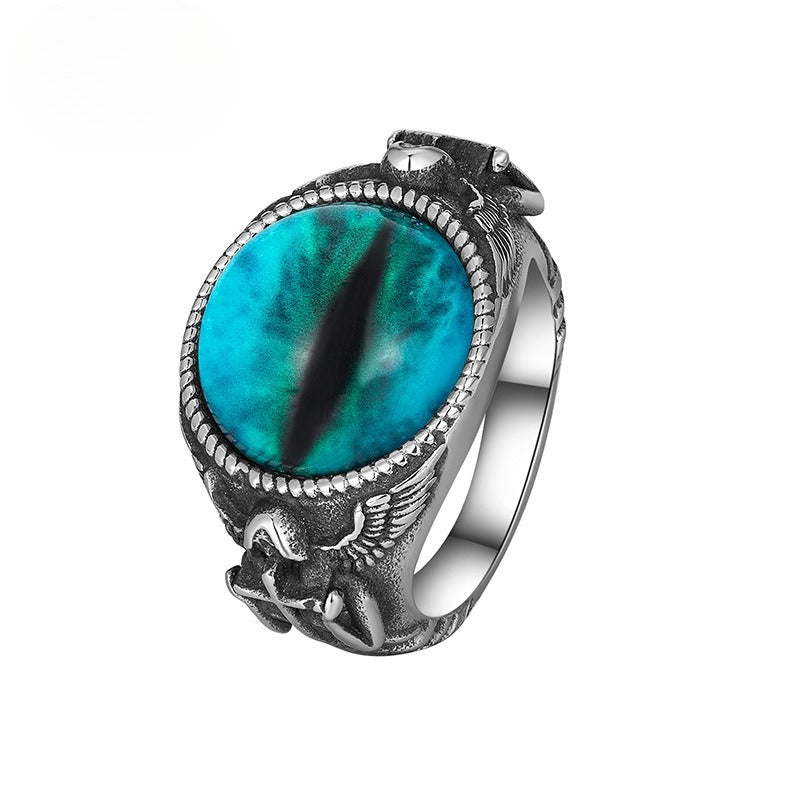 Steel Ring – Vintage Ghost Claw Evil Eye Three-Color Mens Streetwear Ring Inspired By European And American Retro Trends