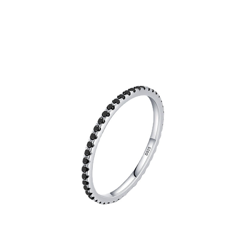 Simple Sterling Silver Zircon Ring for Women - Everyday Genie Collection