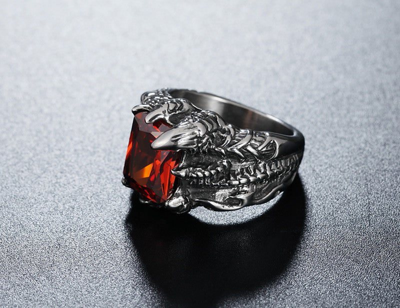 Dragon Claw Ring Titanium Steel Unisex Jewelry Bold Fashion Statement For Men And Women Planderful Everyday Genie