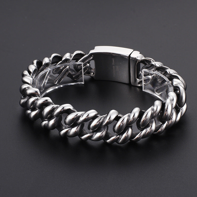 Stylish Personalized Titanium Steel Bracelets for Men - Trendy Stainless Steel Jewelry Collection