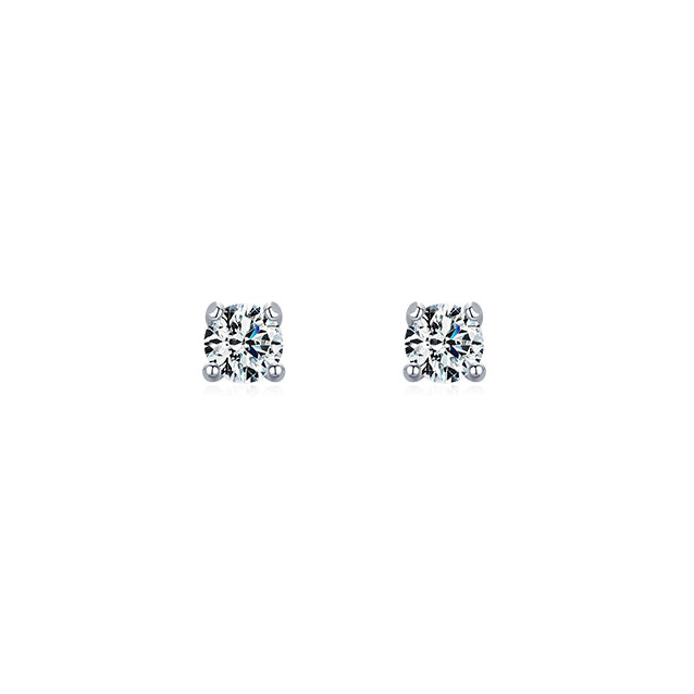 Sterling Silver Moissanite Sparkling Earrings for a Touch of Luxury