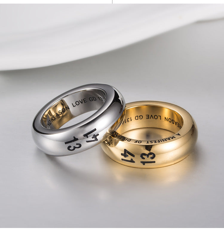 Korean Version of Trendy Men's Ring Accessories Manufacturer