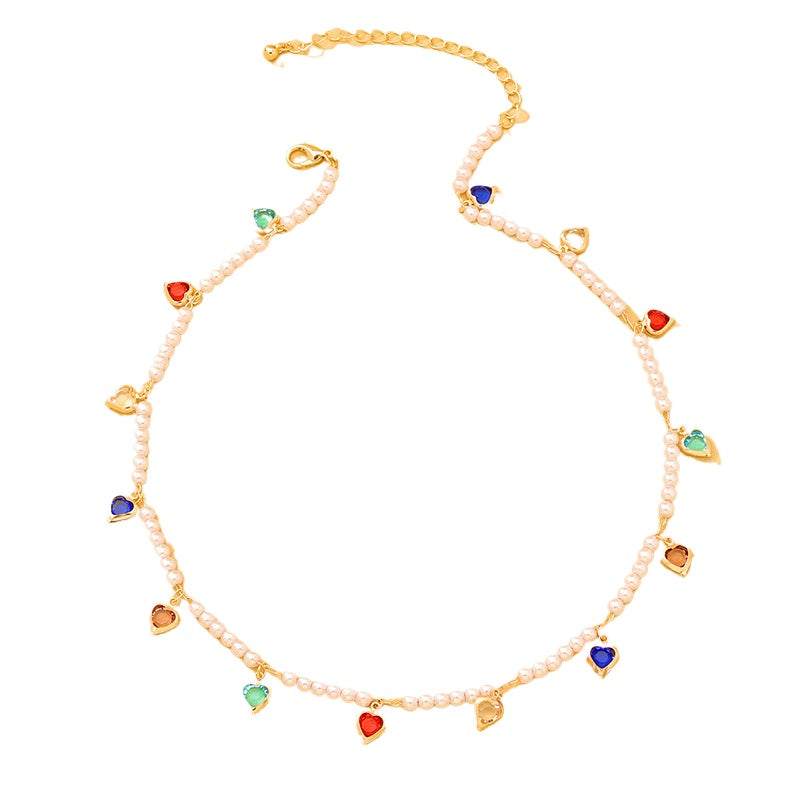 Pearl Love Beaded Necklace - Vienna Verve Collection