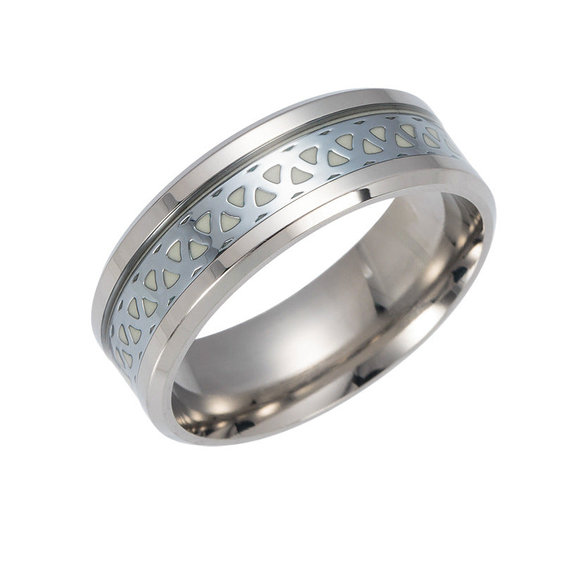 Luminous Nightglow Rings - Premium Steel Genie Ring Collection