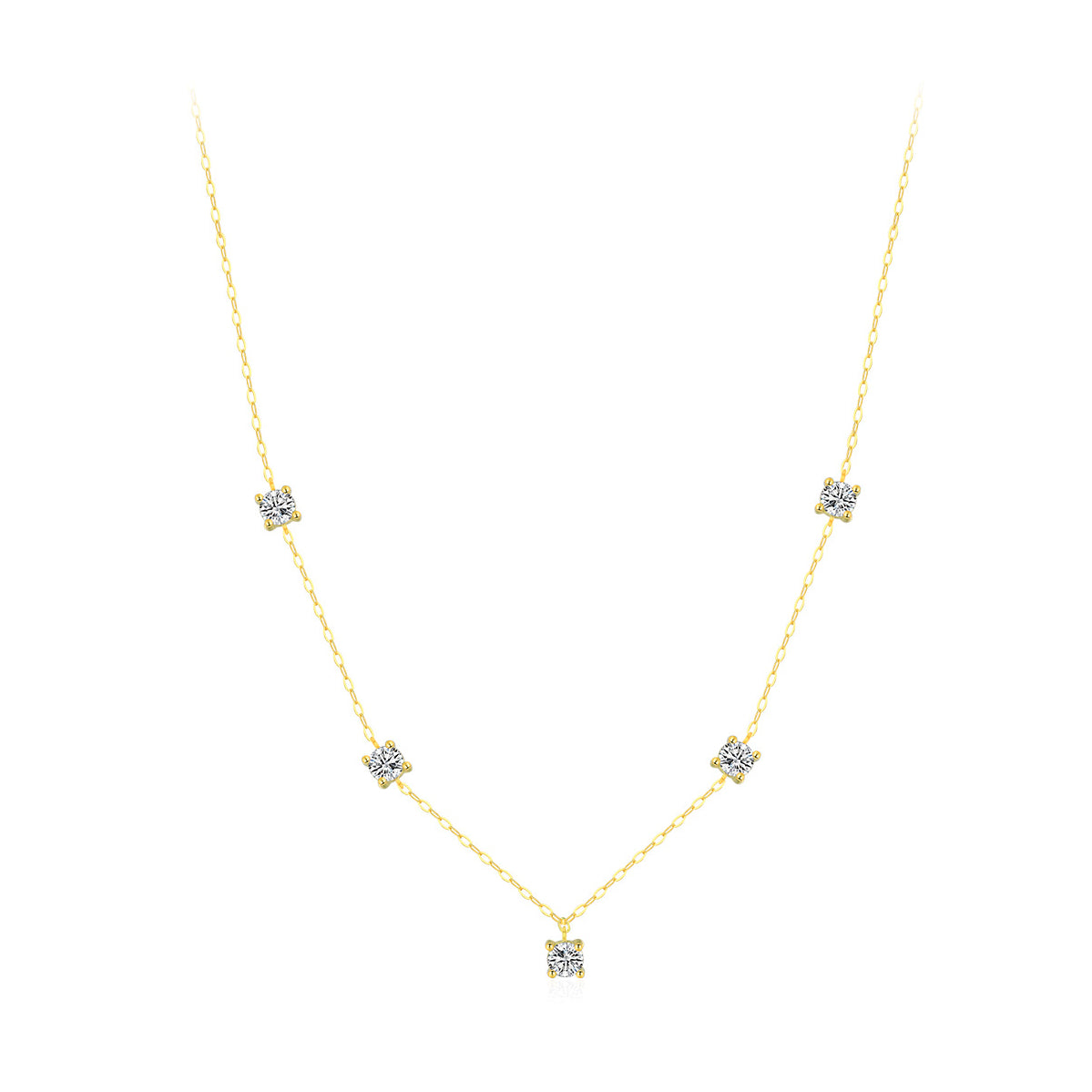 Planderful Everyday Genie Necklace – Elegant and Bright Collarbone Chain for Girls