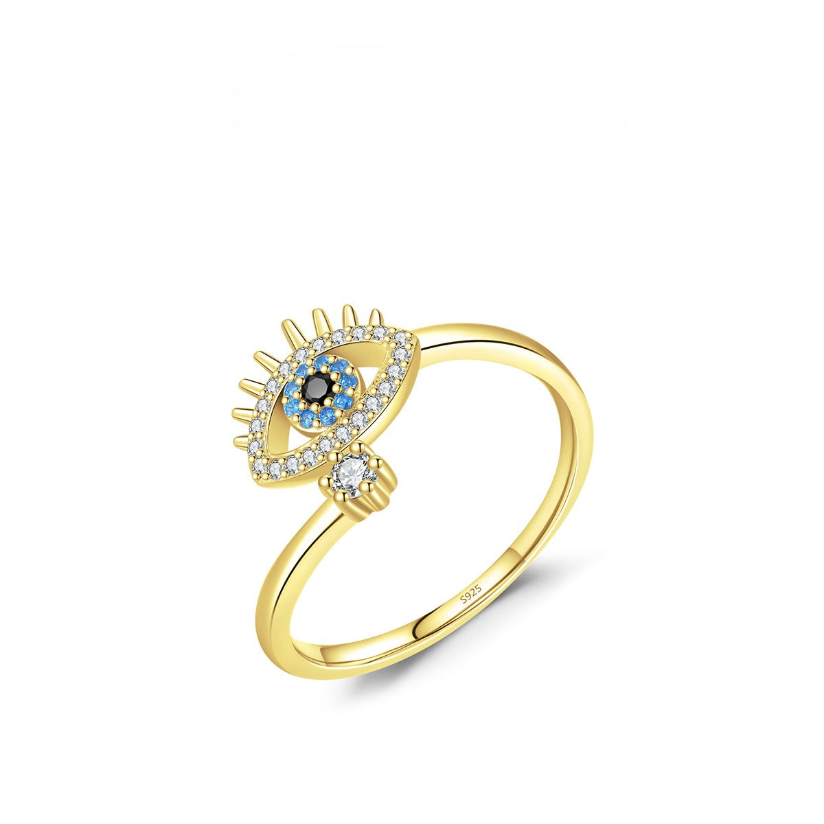 925 Sterling Silver Blue Eye Turquoise Ring