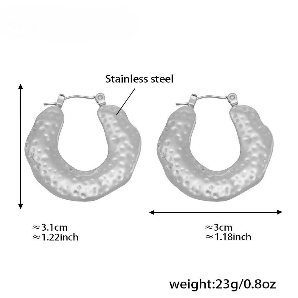 Planderful Genie Geometric Ring Earrings Women Gold Plated