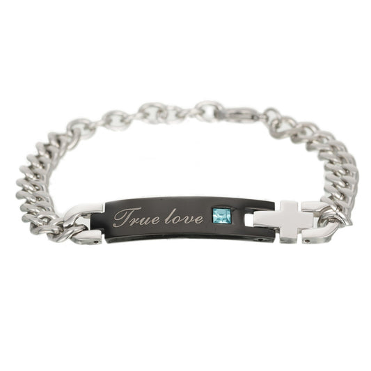 True Love Titanium Steel Bracelet for Men - Valentine's Day Gift