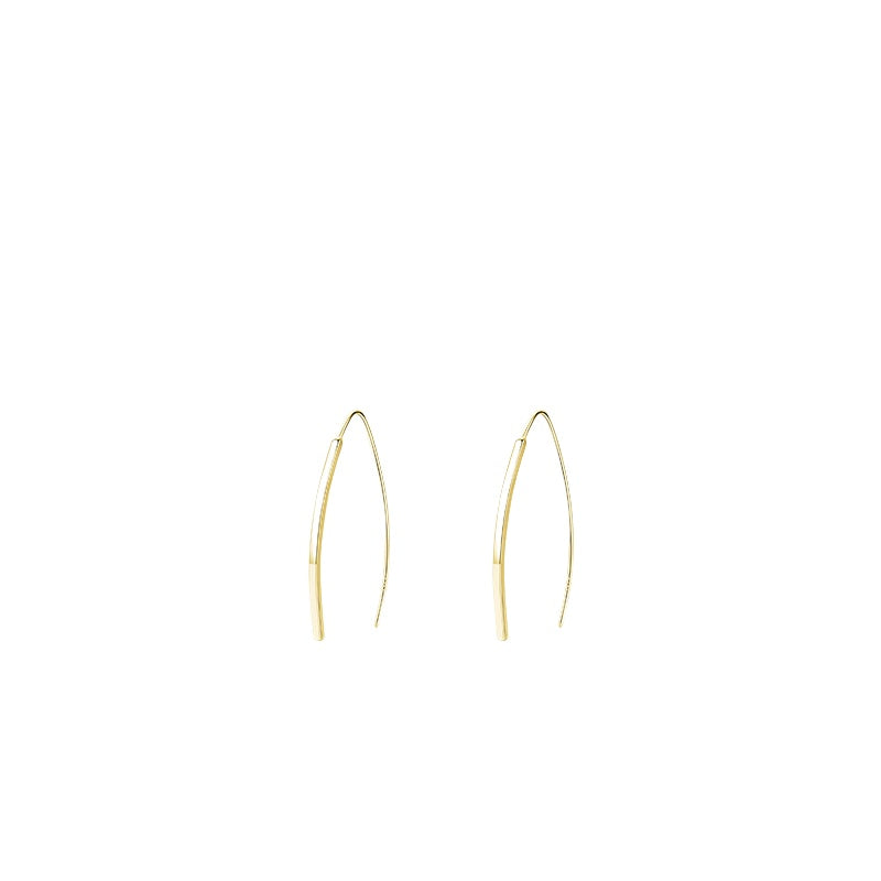 925 Sterling Silver Linear Geometric Earrings