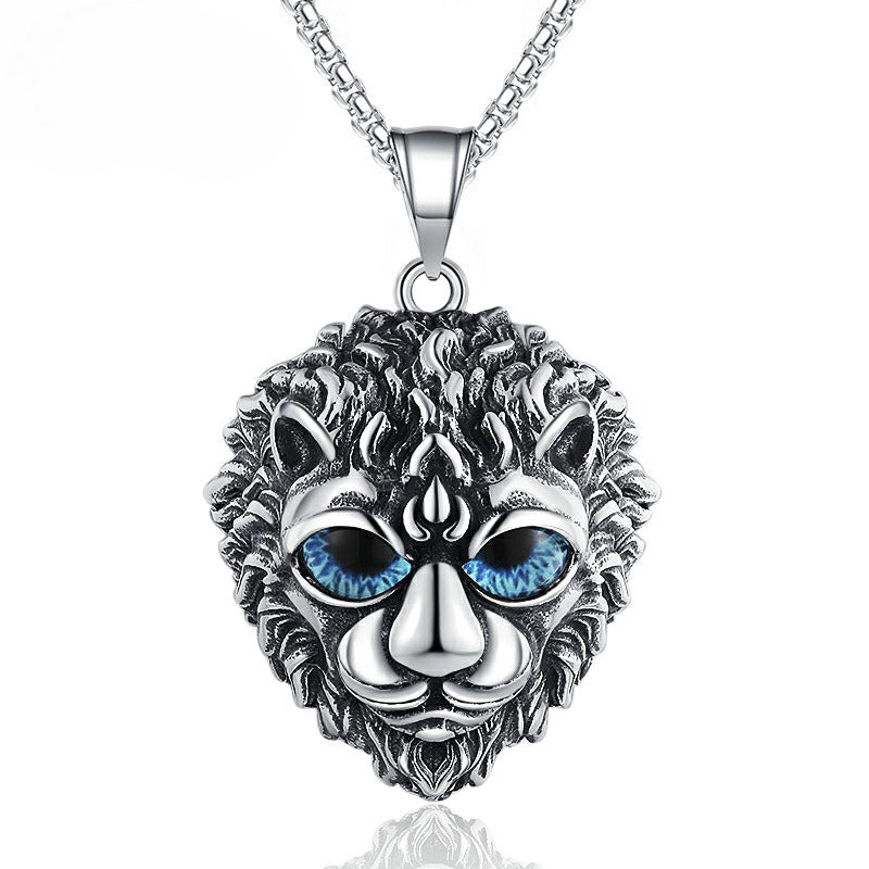 Punk Lion Stainless Steel Men's Pendant Necklace