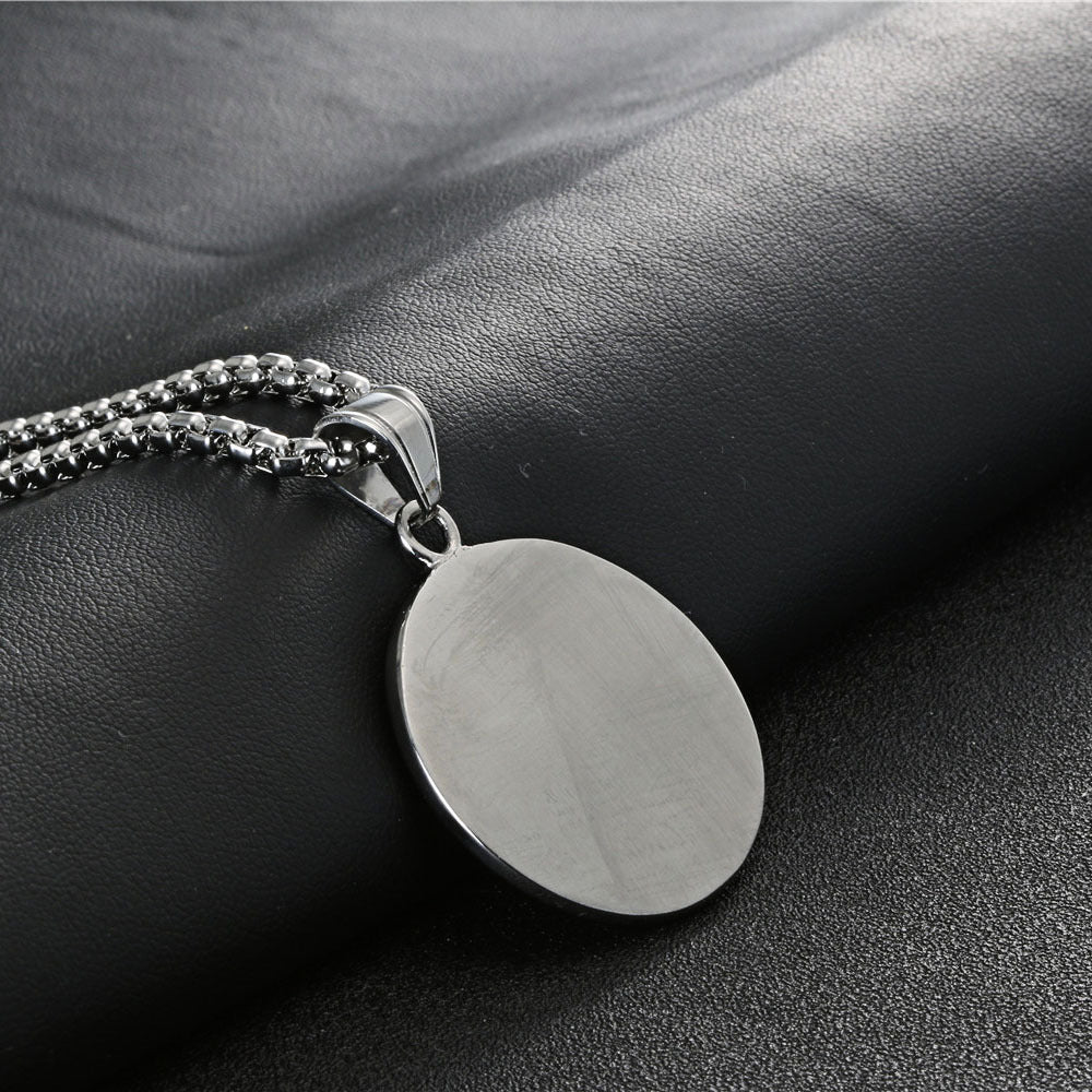 European And American Titanium Steel God's Eye Pendant