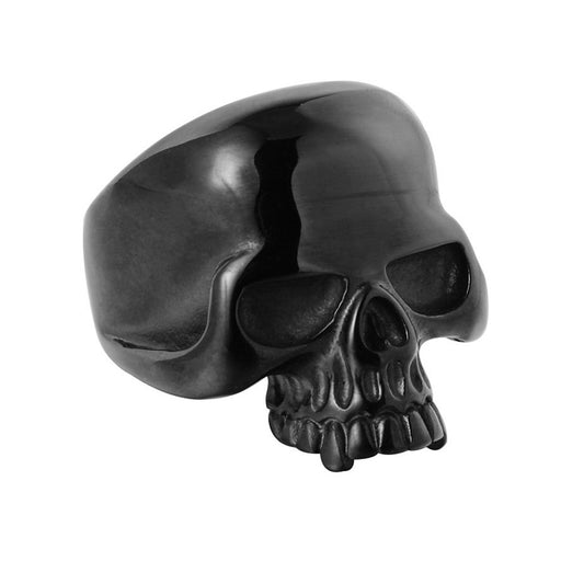 Halloween Punk Skull Titanium Ring for Men