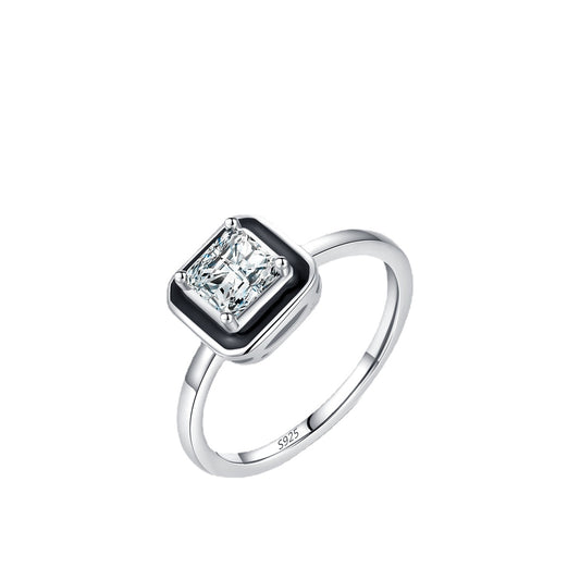 S925 Sterling Silver Zirconia Ring - Women's Fashion and Creativity