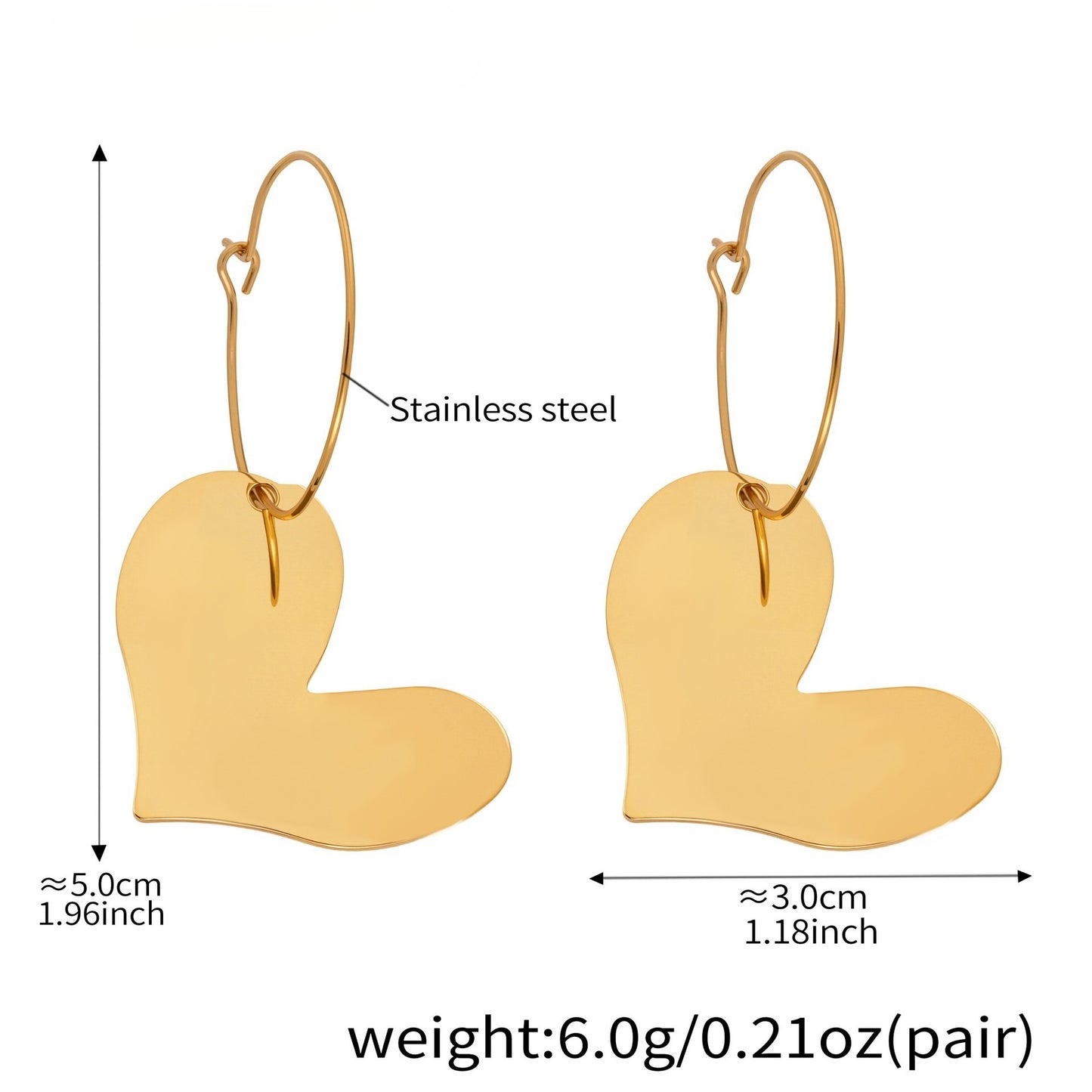 Planderful Resin Flower Earrings 18K Gold Plated Women