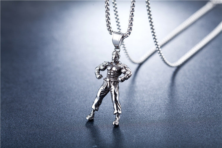 Titanium Steel Necklace Fitness Pendant For Bodybuilders And Athletes By Planderful Unisex Protection Statement