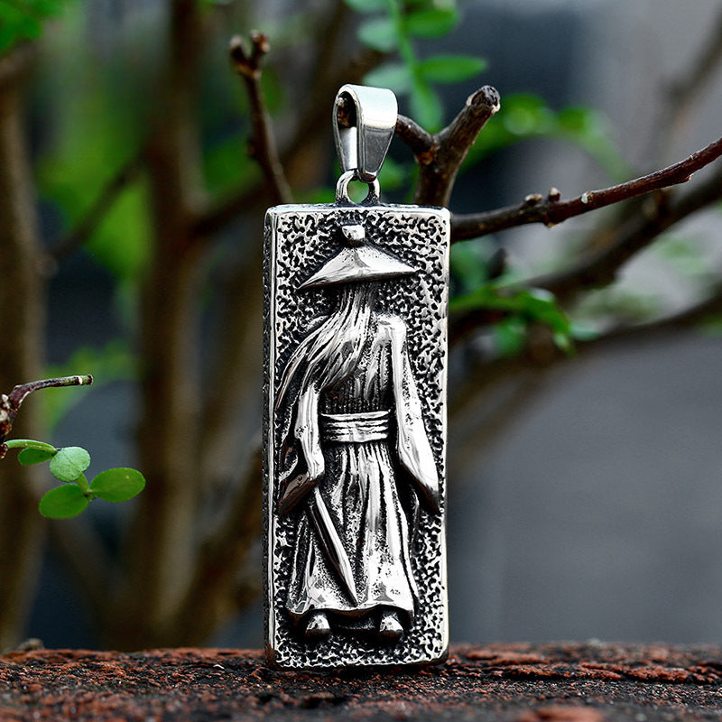 Punk-Inspired Titanium Steel Pendant for Men - Wholesale Jianghu Style Jewelry