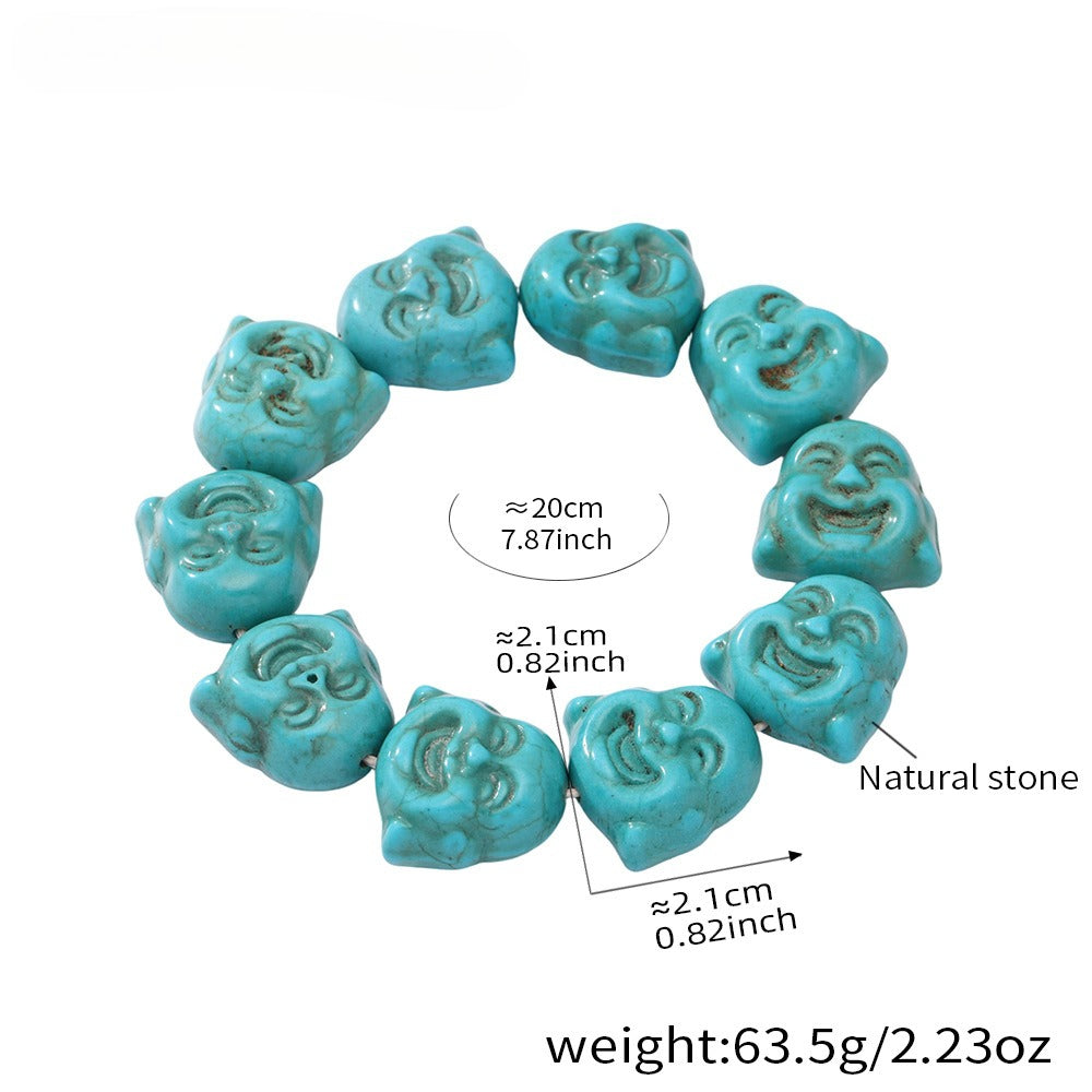 Planderful Maitreya Buddha Natural Stone Unisex Bracelet
