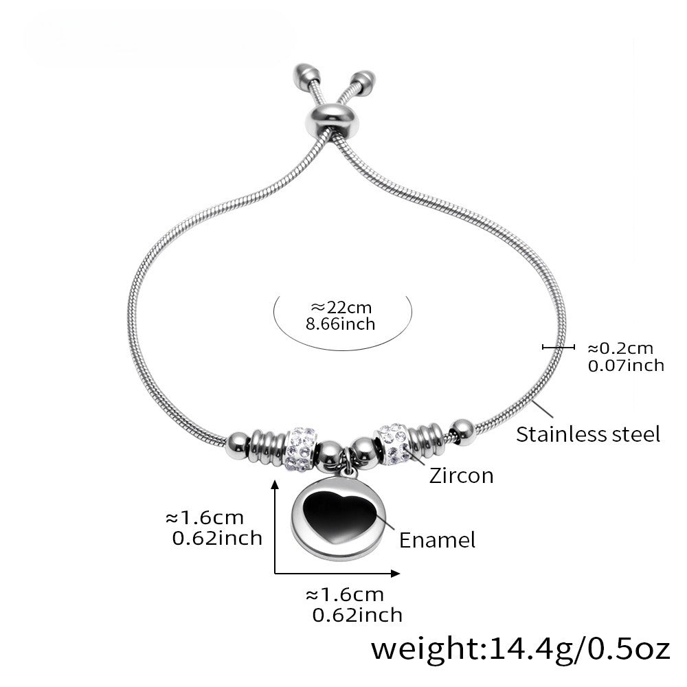 Planderful Everyday Genie Zircon Enamel Bracelet For Women