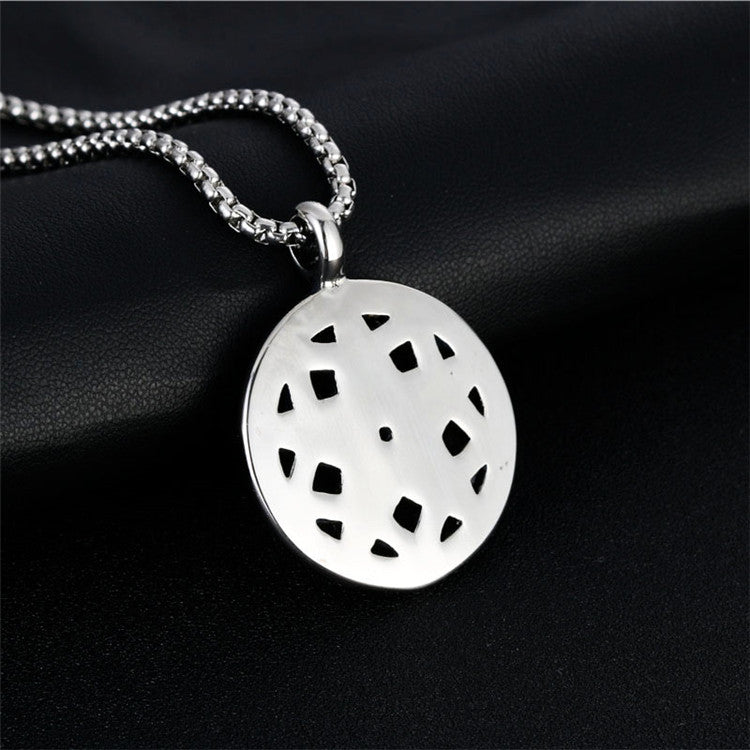 Men's Retro Titanium Steel Pentagram Pendant Necklace - Trendy Punk Star-Shaped Design