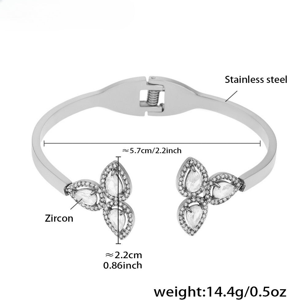 Planderful Everyday Genie Zircon Water Drop Bracelet Women