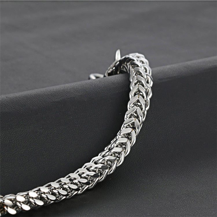 Titanium Steel Dragon Bracelet for Men - Edgy Punk Style with Dominant Personality