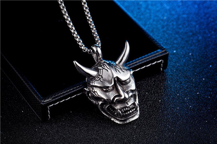 Gothic Skull Titanium Steel Pendant Necklace