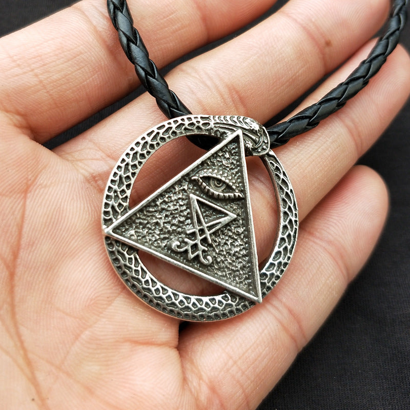 Norse Legacy Serpentine Pagan Amulet Necklace for Men