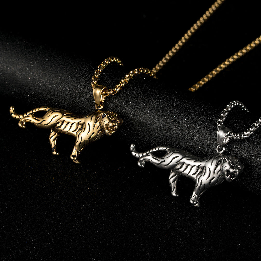 E-commerce Platform Tiger Tiger Pendant Necklace for Men