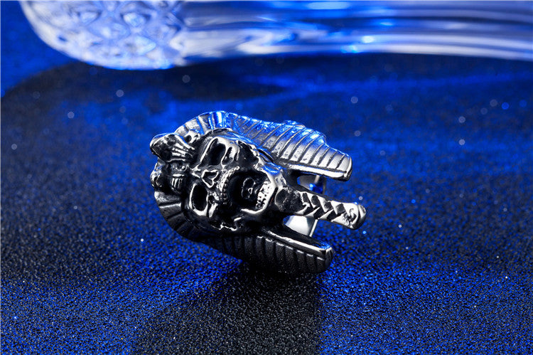 Titanium Steel Pharaoh Ring