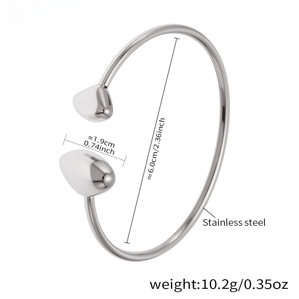 Planderful Everyday 18K Gold Plated Open Triangle Bracelet