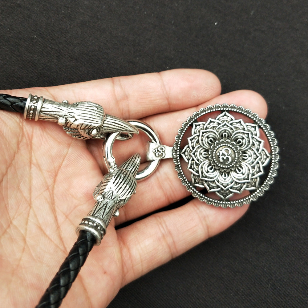 Mystical Mandala OM Necklace with Indian Mythology Inspiration