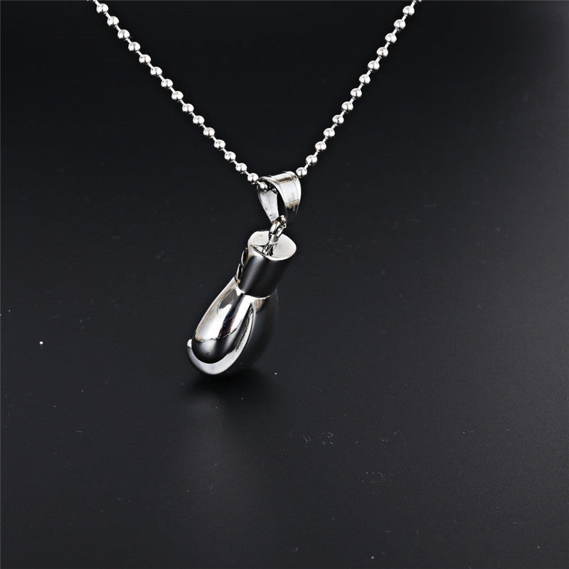 Punk Rock Titanium Steel Boxing Pendant Necklace for Men - High Quality Fitness Accessory Wholesale