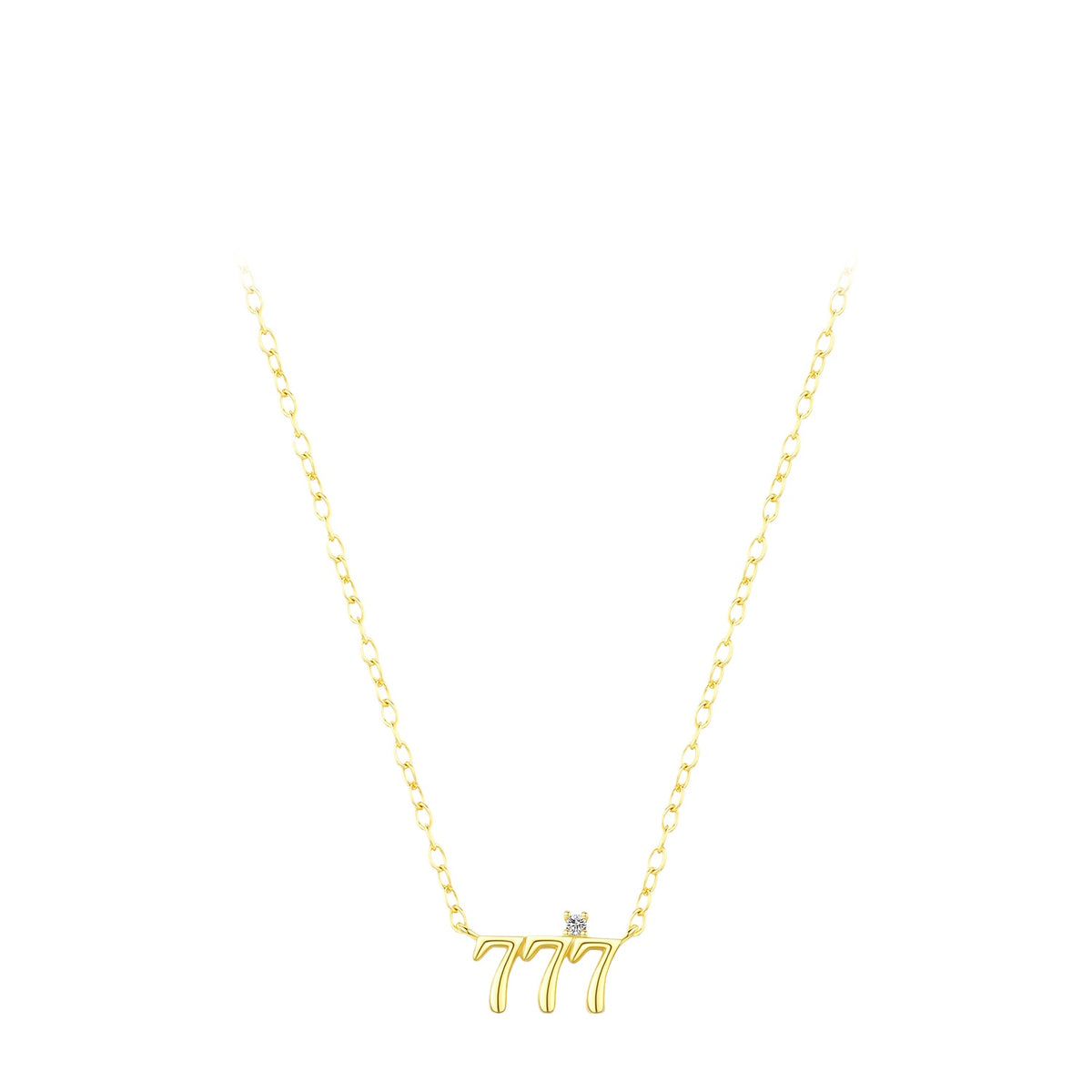 925 Sterling Silver Lucky Number Necklace
