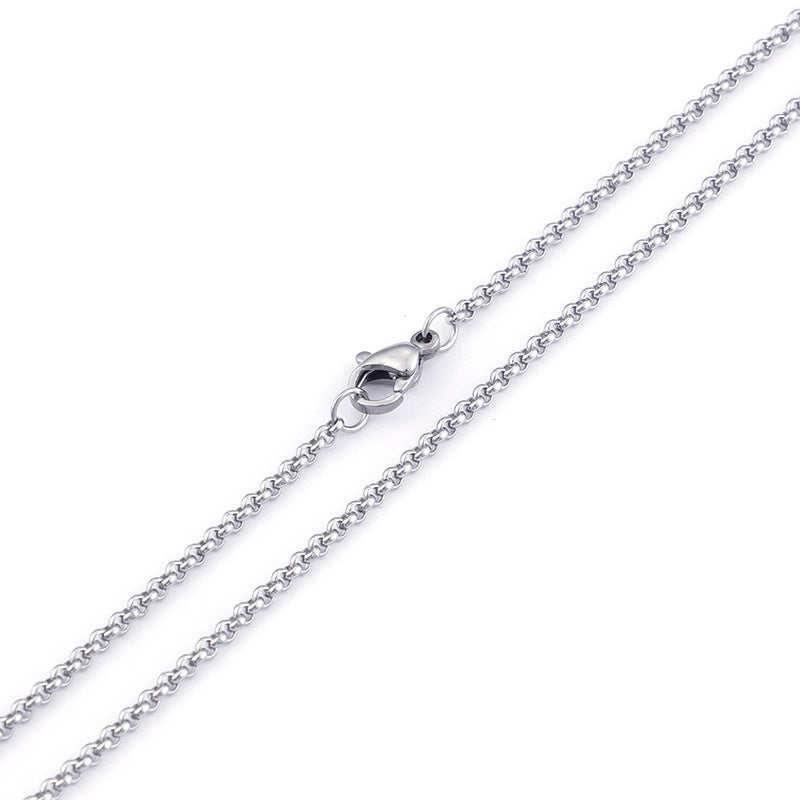 Factory Price Direct Batch 304 Stainless Steel Titanium Steel Couple Chain Single Chain Necklace