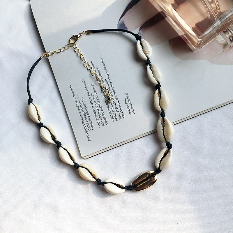 Summer Shoreline Charm Necklace - Trendy Wholesale Vacation Jewelry