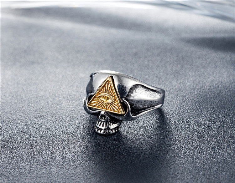 Titanium Steel Skull Ring