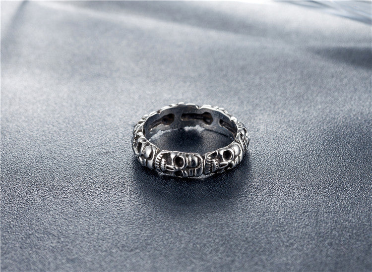 Titanium Steel Skull Ring