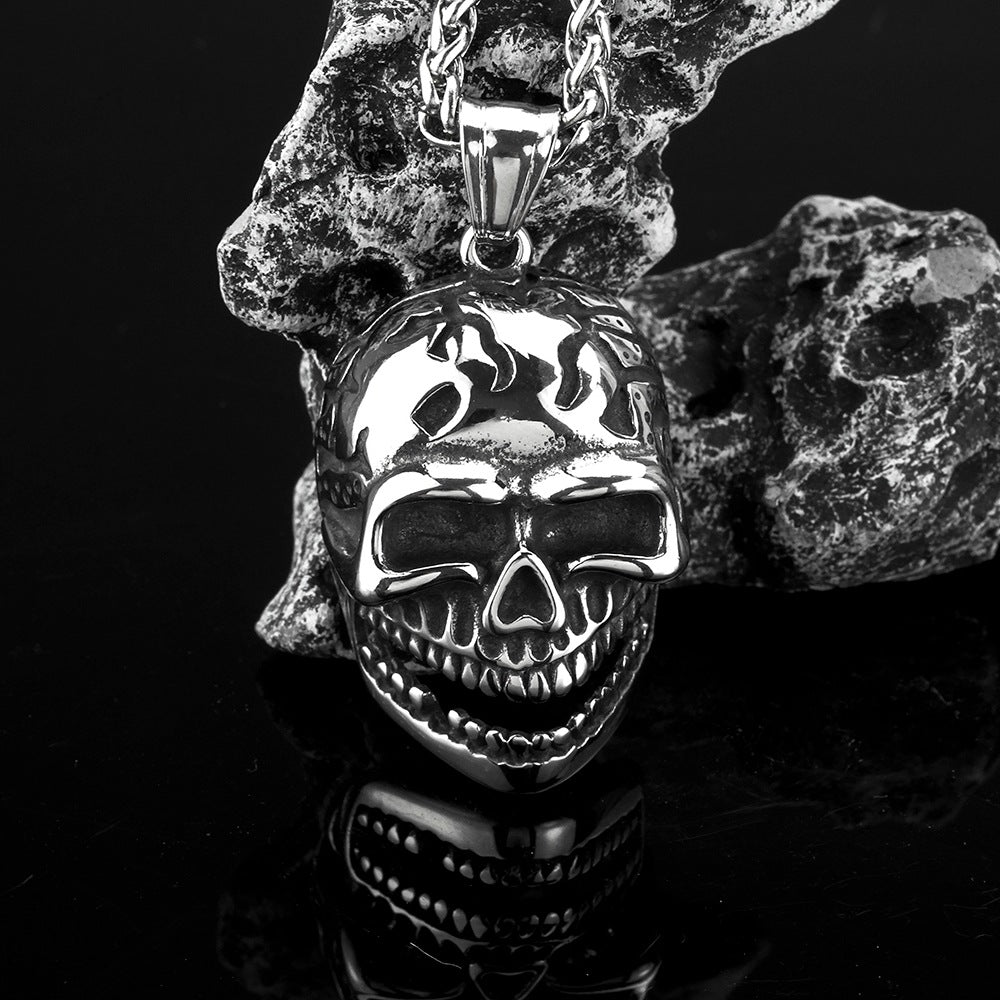 European And American Retro Men's Jewelry Gothic Skull Pendant