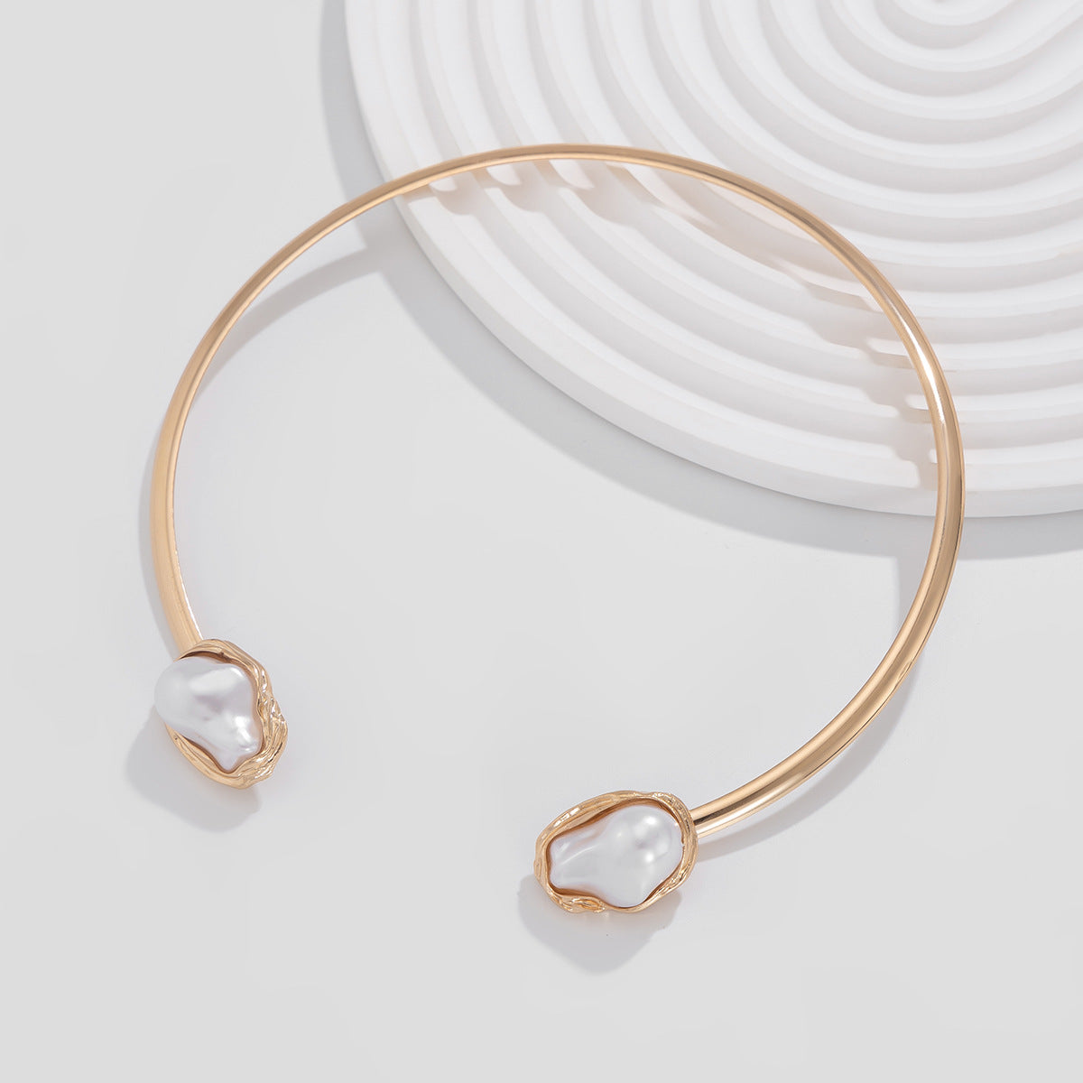 Baroque Pearl Choker Collar Style Collar Set
