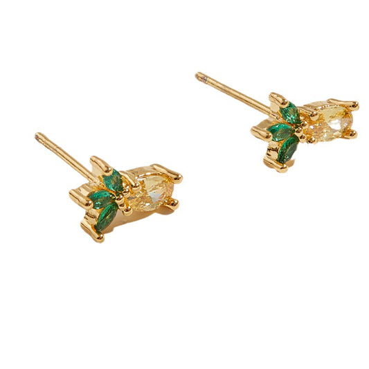 Luxurious Vienna Verve Pineapple Stud Earrings for Women