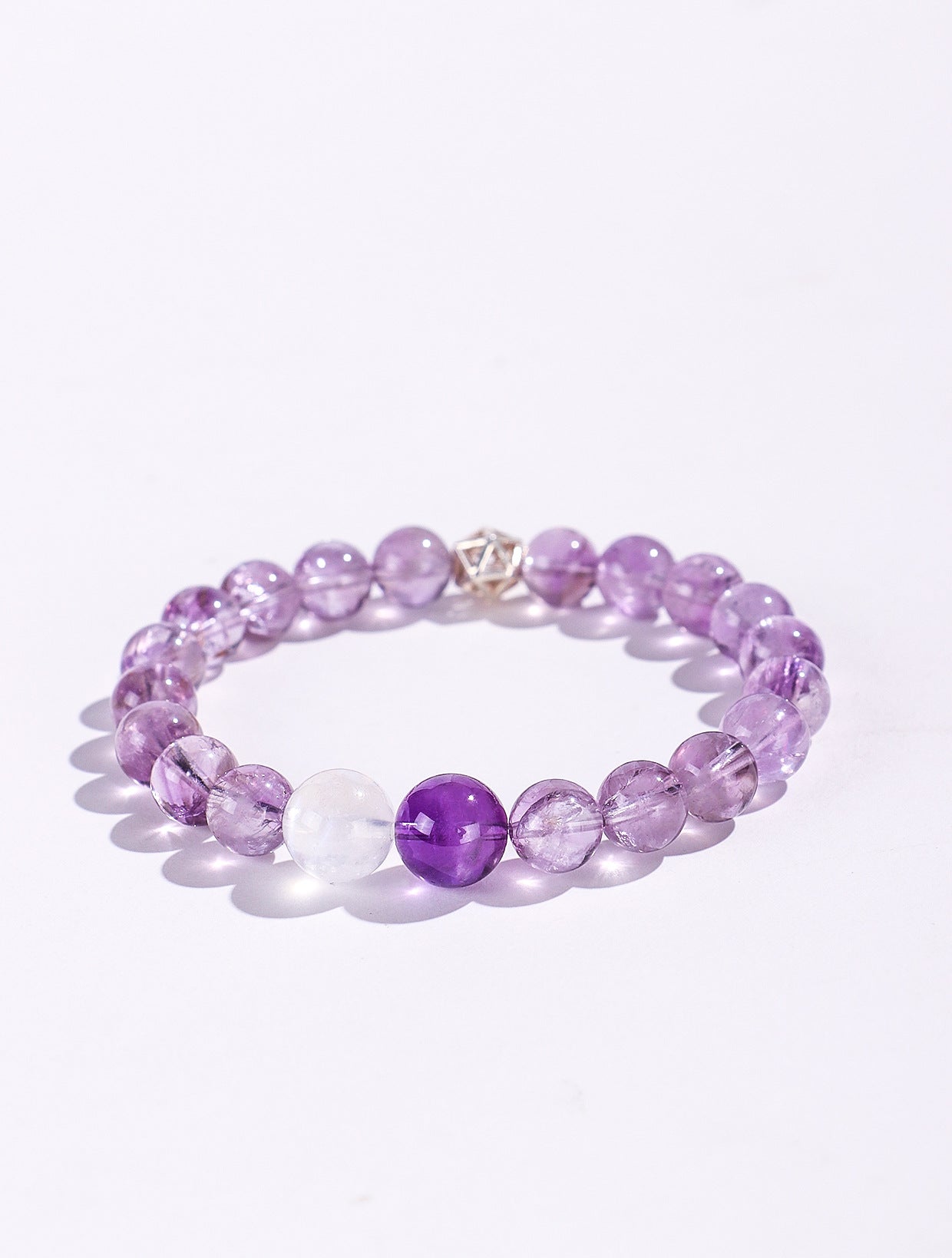 Planderful Fortune's Favor Double Circle Bracelet – Elegant Natural Crystal Design