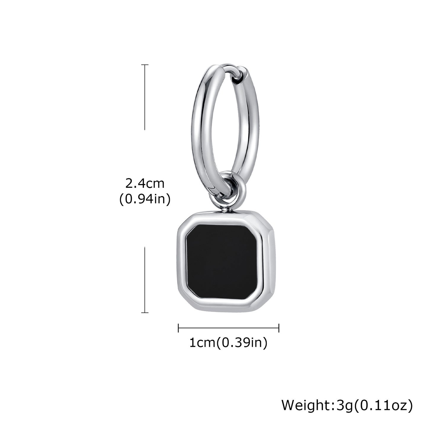 Planderful Stainless Steel Earrings Unisex Bold Tiger Eye