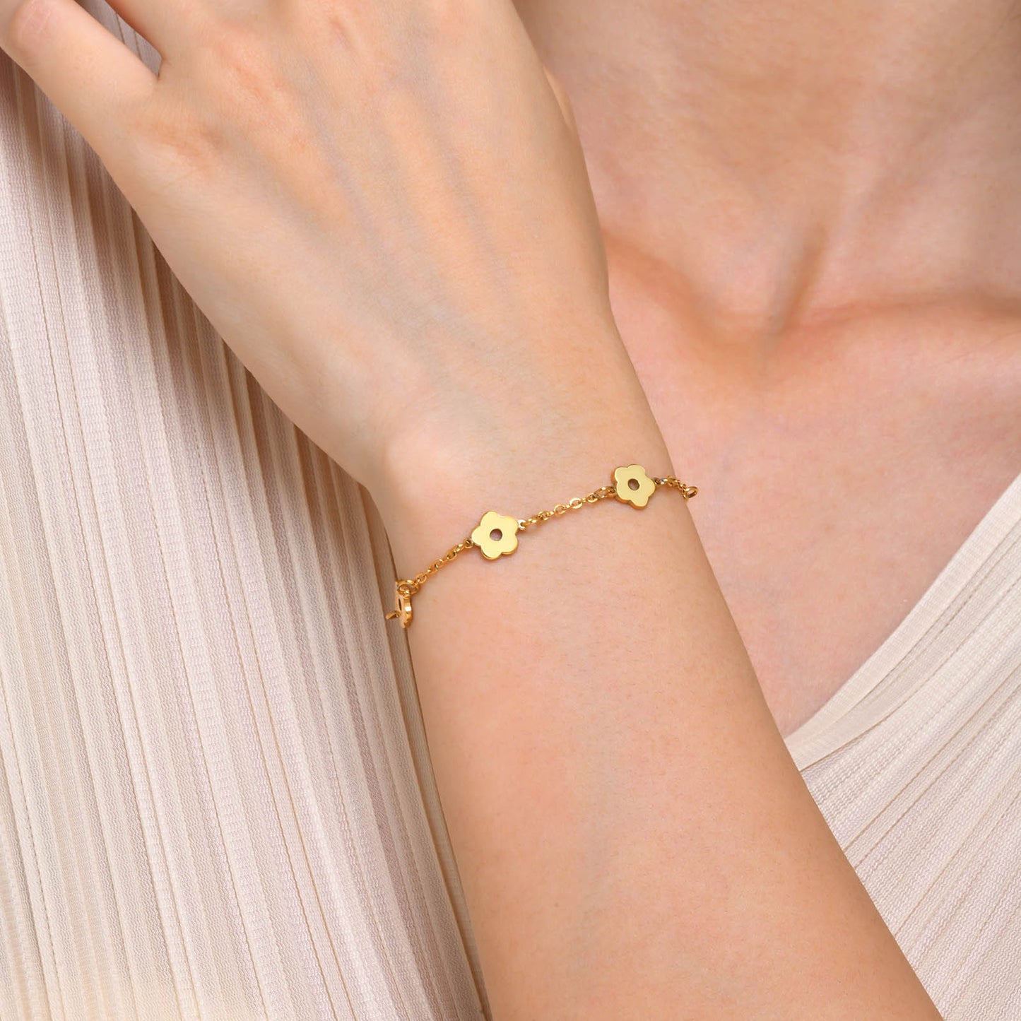 Accessories Wholesale Stainless Steel Ladies Jewelry Bracelet Gold